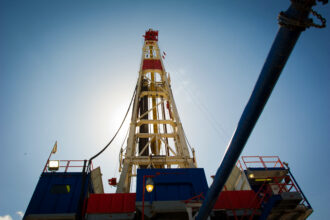 A drilling rig explores the Marcellus Shale outside of Waynesburg, Pa. Credit: Mladen Antonov/AFP via Getty Images