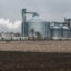 Carbon dioxide pipelines transport CO2 captured from ethanol processing plants like this one in Menlo, Iowa. Credit: Mandel Ngan/AFP via Getty Images