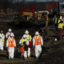 Ohio EPA and EPA contractors collect soil and air samples from the train derailment site on March 9, 2023 in East Palestine, Ohio. Credit: Michael Swensen/Getty Images