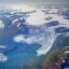 An aerial view of melting glaciers in Scoresby Fjord near Ittoqqortoormiit, Greenland on Aug. 21, 2023. Credit: Olivier Morin/AFP via Getty Images