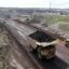 A truck loaded with coal drives away from the Eagle Butte Coal Mine in Gillette, Wyo. Credit: Matt McClain/The Washington Post via Getty Images