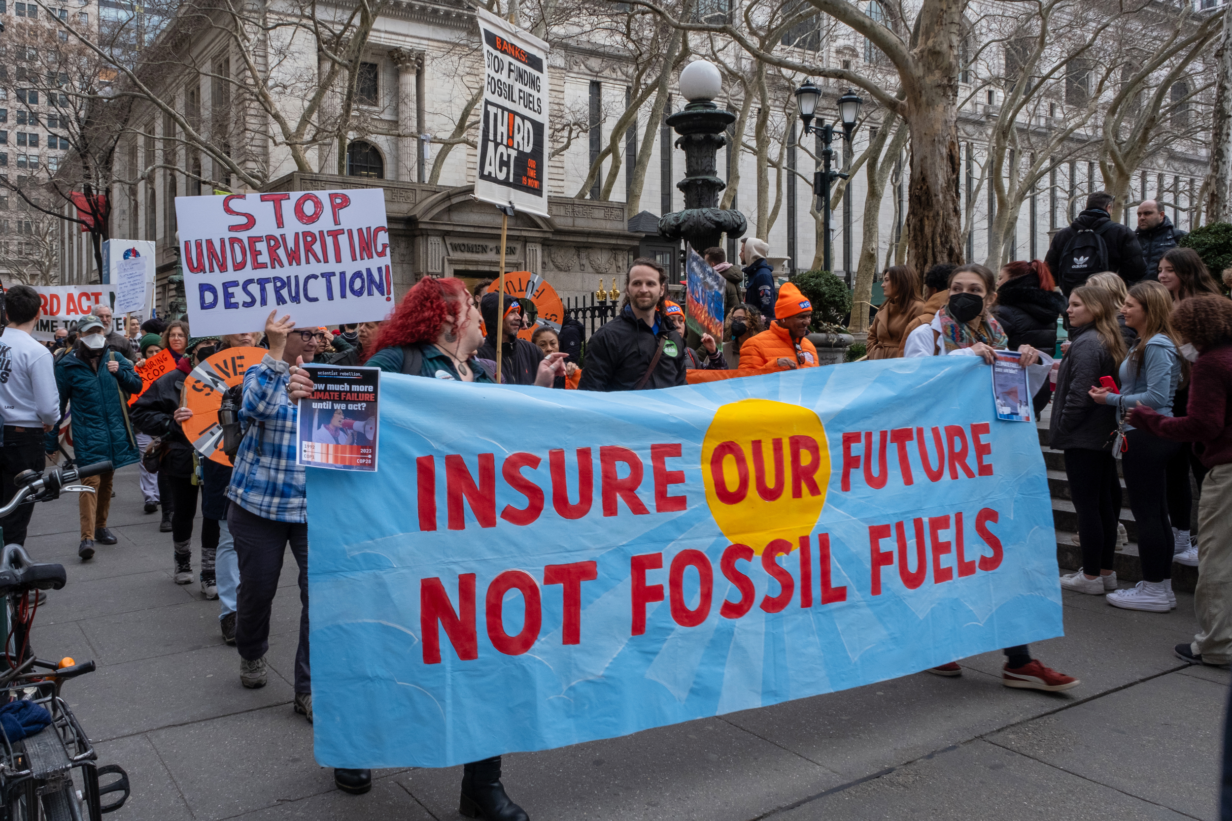 Activists from the Gulf South march through midtown Manhattan on Feb. 27. Credit: Keerti Gopal/Inside Climate News